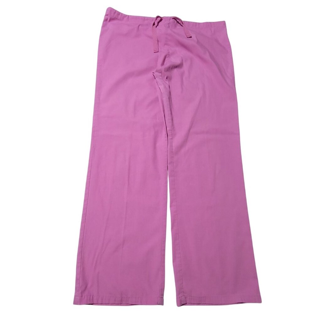MG Medgear Scrub Pants Womens Size Small Pink Nurse Work Uniform Bottoms